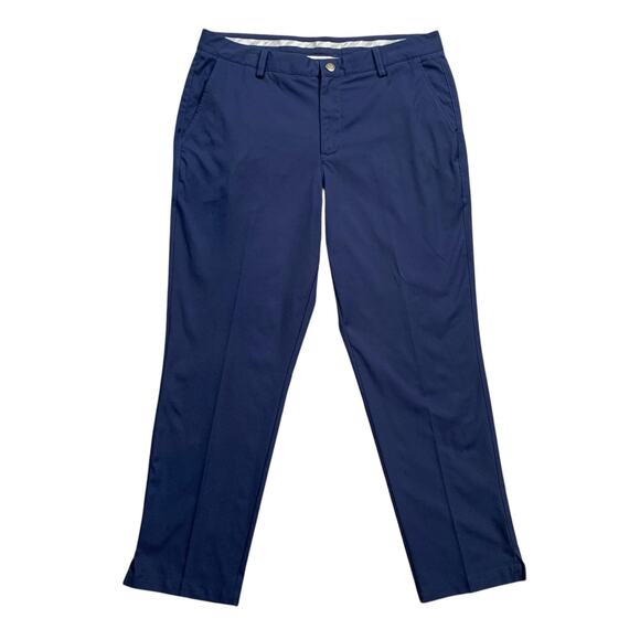 Puma Pants Mens 36 Navy Essential Pounce Performance Tech Golf Pocket Chino - Picture 1 of 16